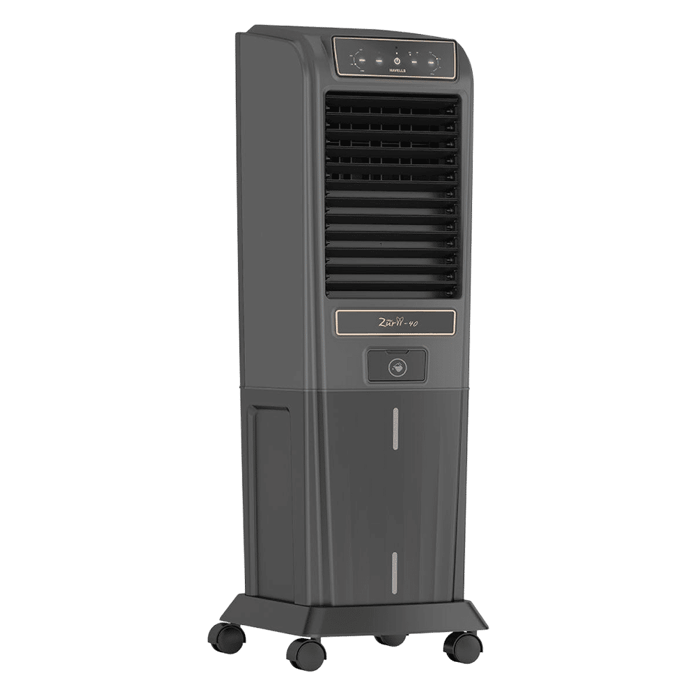 Havells Zurii 40 Litres Tower Air Cooler with Dust Filter Net (Low Water Alarm, Black & Grey) Havells Zurii 40 Litres Tower Air Cooler with Dust Filter Net (Low Water Alarm, Black & Grey)_8