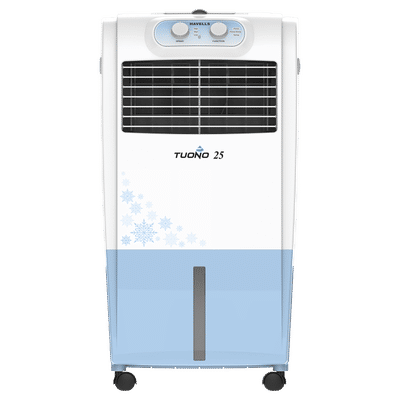 HAVELLS Tuono 25 Litres Personal Air Cooler with Dust Filter Net (Ice Chamber, White & Grey)