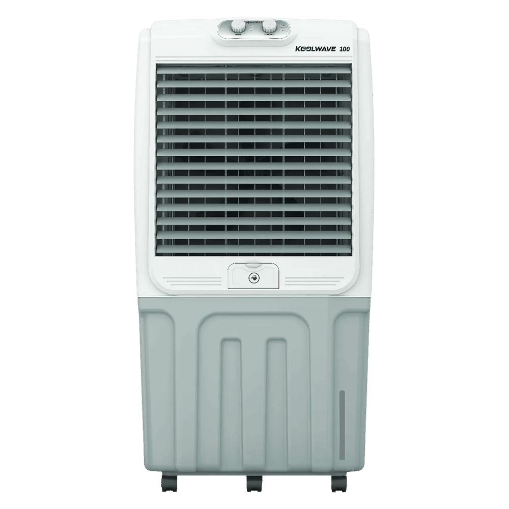 HAVELLS KoolWave 100 Litres Desert Air Cooler with Thermal Overload Protection (Inverter Compatible, White & Grey) HAVELLS KoolWave 100 Litres Desert Air Cooler with Thermal Overload Protection (Inverter Compatible, White & Grey)_1