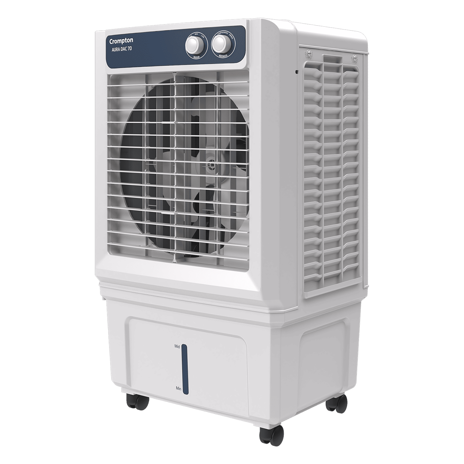 Crompton Aura 70 Litres Desert Air Cooler with Everlast Pump (Collasible Louvers, Indian Ink & While) Crompton Aura 70 Litres Desert Air Cooler with Everlast Pump (Collasible Louvers, Indian Ink & While)_5