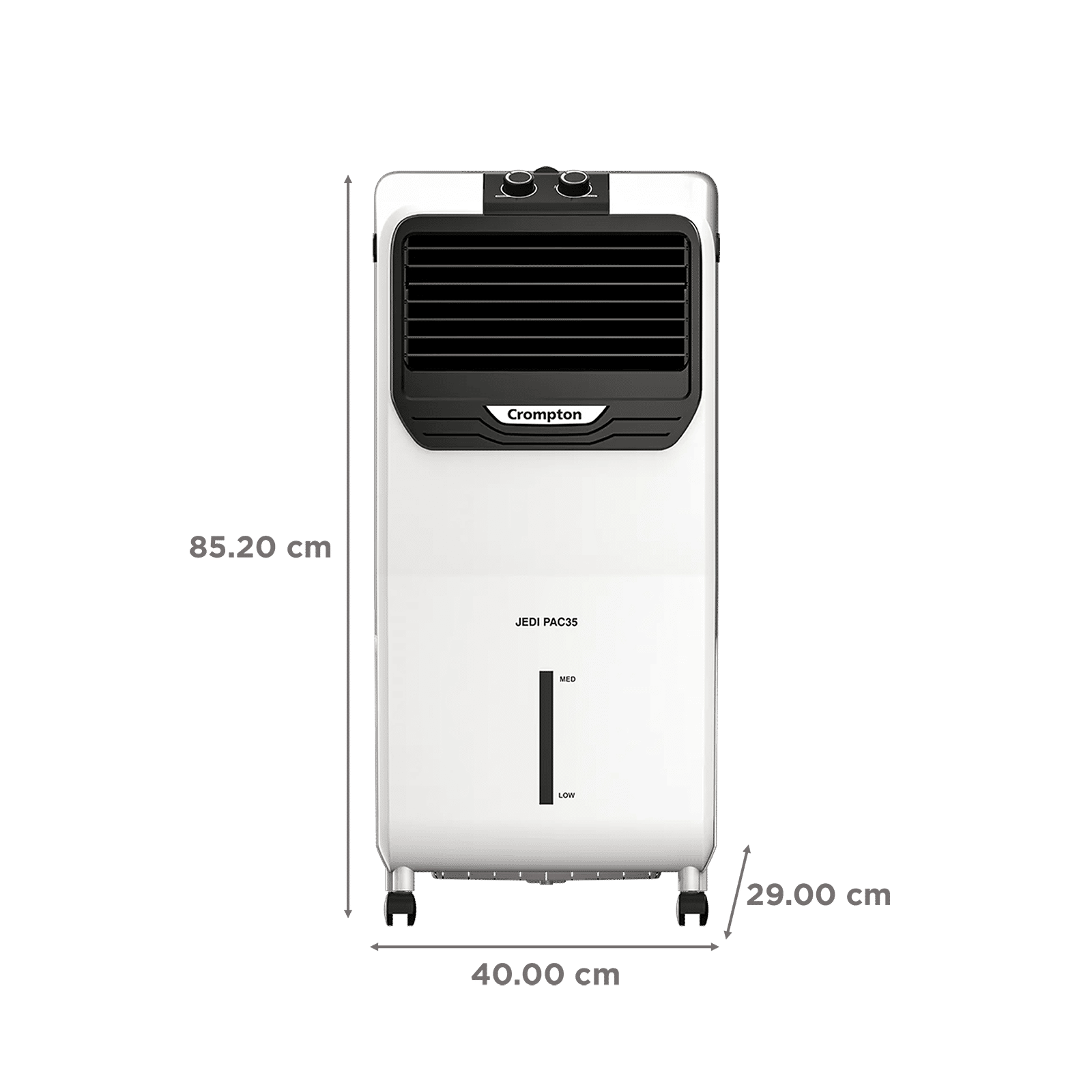 Crompton Jedi PAC 35 Litres Personal Air Cooler with Everlast Pump (4 Way Air Deflection, White & Black)_2