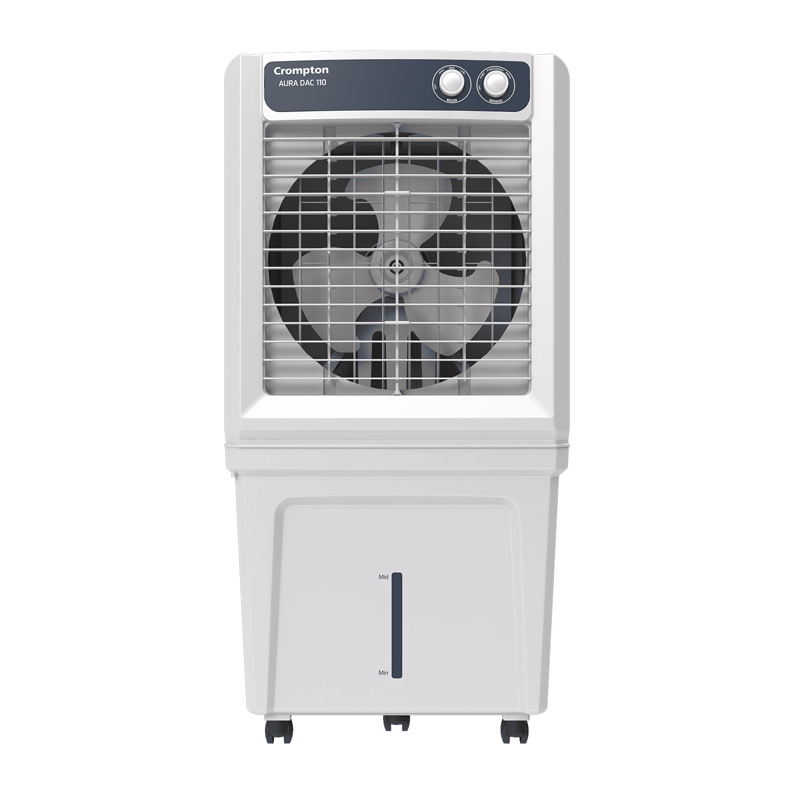 Crompton Aura 110 Litres Desert Air Cooler with Everlast Pump (Collasible Louvers, Indian Ink & While) Crompton Aura 110 Litres Desert Air Cooler with Everlast Pump (Collasible Louvers, Indian Ink & While)_1