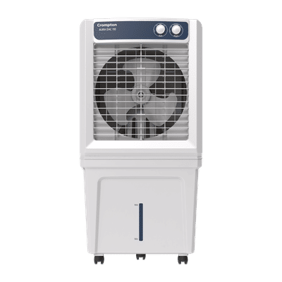 Crompton Aura 110 Litres Desert Air Cooler with Everlast Pump (Collasible Louvers, Indian Ink & While)
