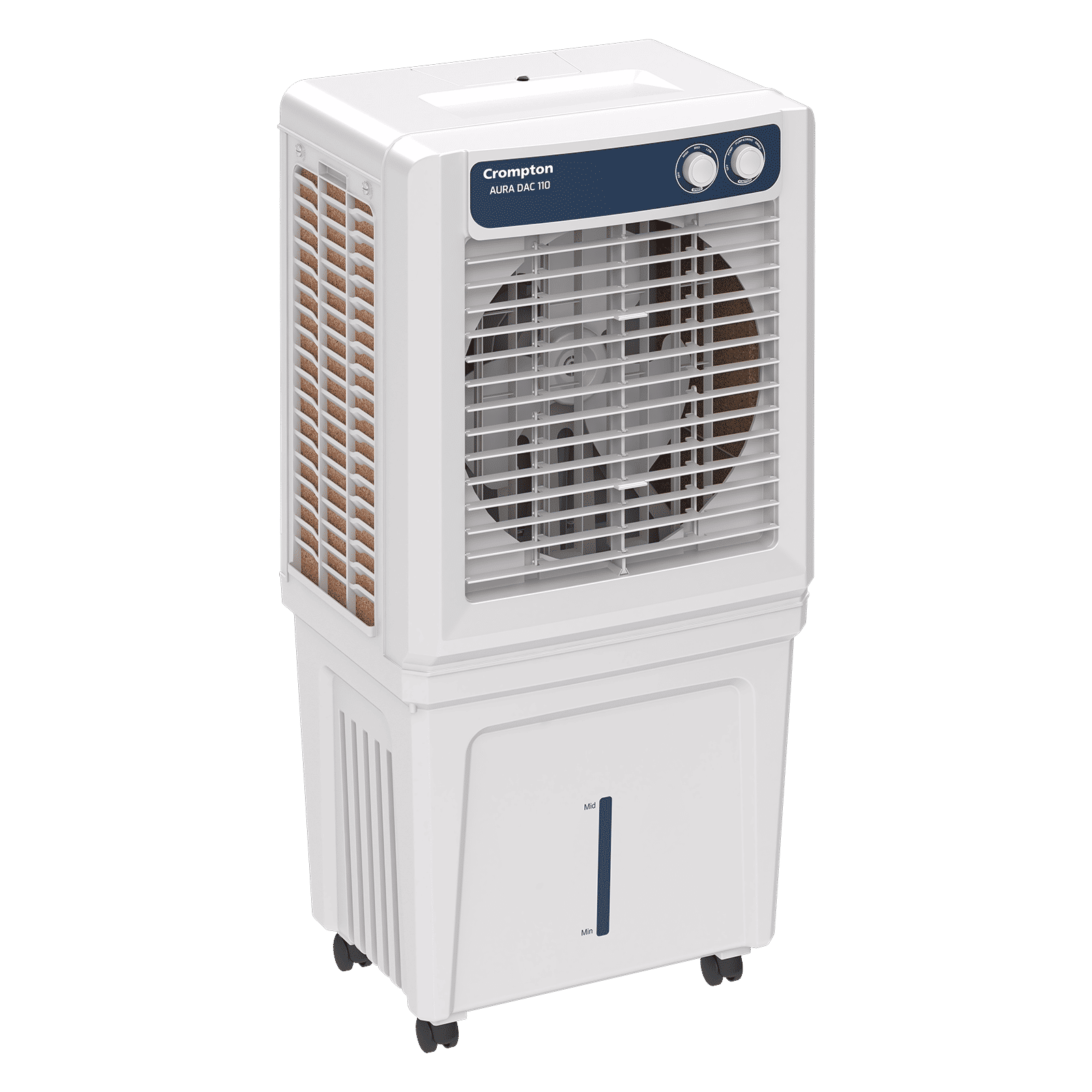 Crompton Aura 110 Litres Desert Air Cooler with Everlast Pump (Collasible Louvers, Indian Ink & While) Crompton Aura 110 Litres Desert Air Cooler with Everlast Pump (Collasible Louvers, Indian Ink & While)_6