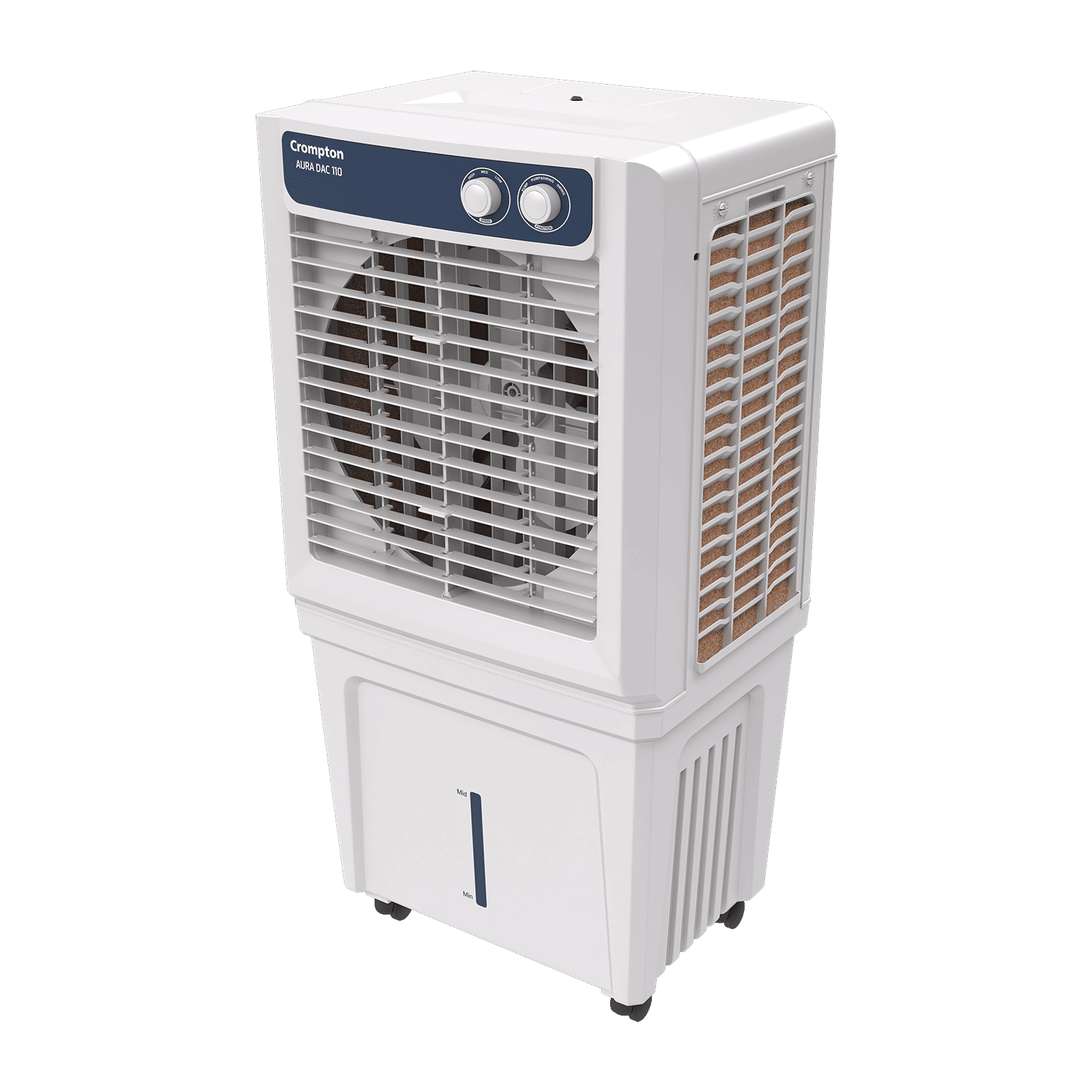 Crompton Aura 110 Litres Desert Air Cooler with Everlast Pump (Collasible Louvers, Indian Ink & While) Crompton Aura 110 Litres Desert Air Cooler with Everlast Pump (Collasible Louvers, Indian Ink & While)_7
