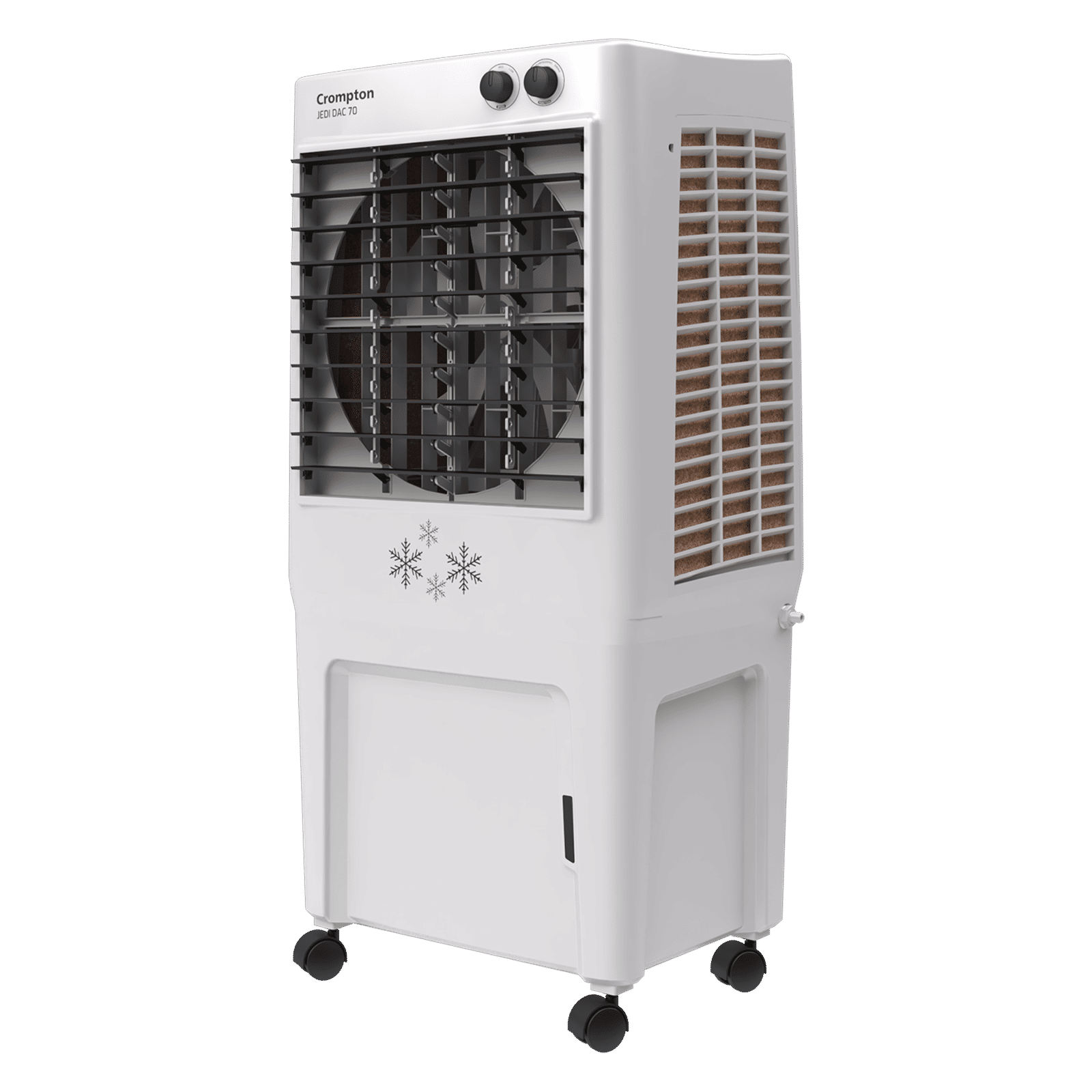 Crompton Jedi 70 Litres Desert Air Cooler with Everlast Pump (Fully Collasible Louvers, Black & White) Crompton Jedi 70 Litres Desert Air Cooler with Everlast Pump (Fully Collasible Louvers, Black & White)_5