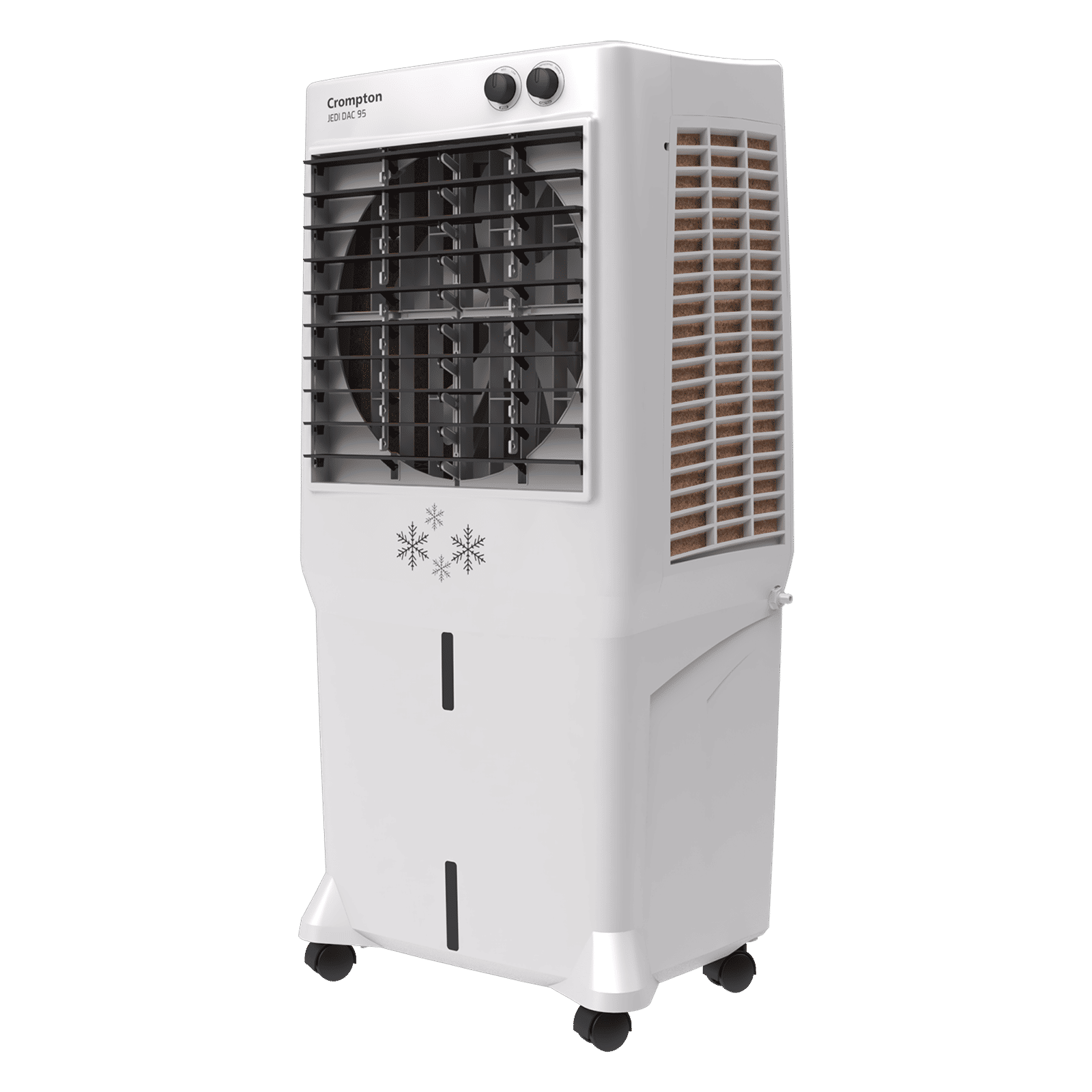 Crompton Jedi 95 Litres Desert Air Cooler with Everlast Pump (Fully Collasible Louvers, Black & White)_5