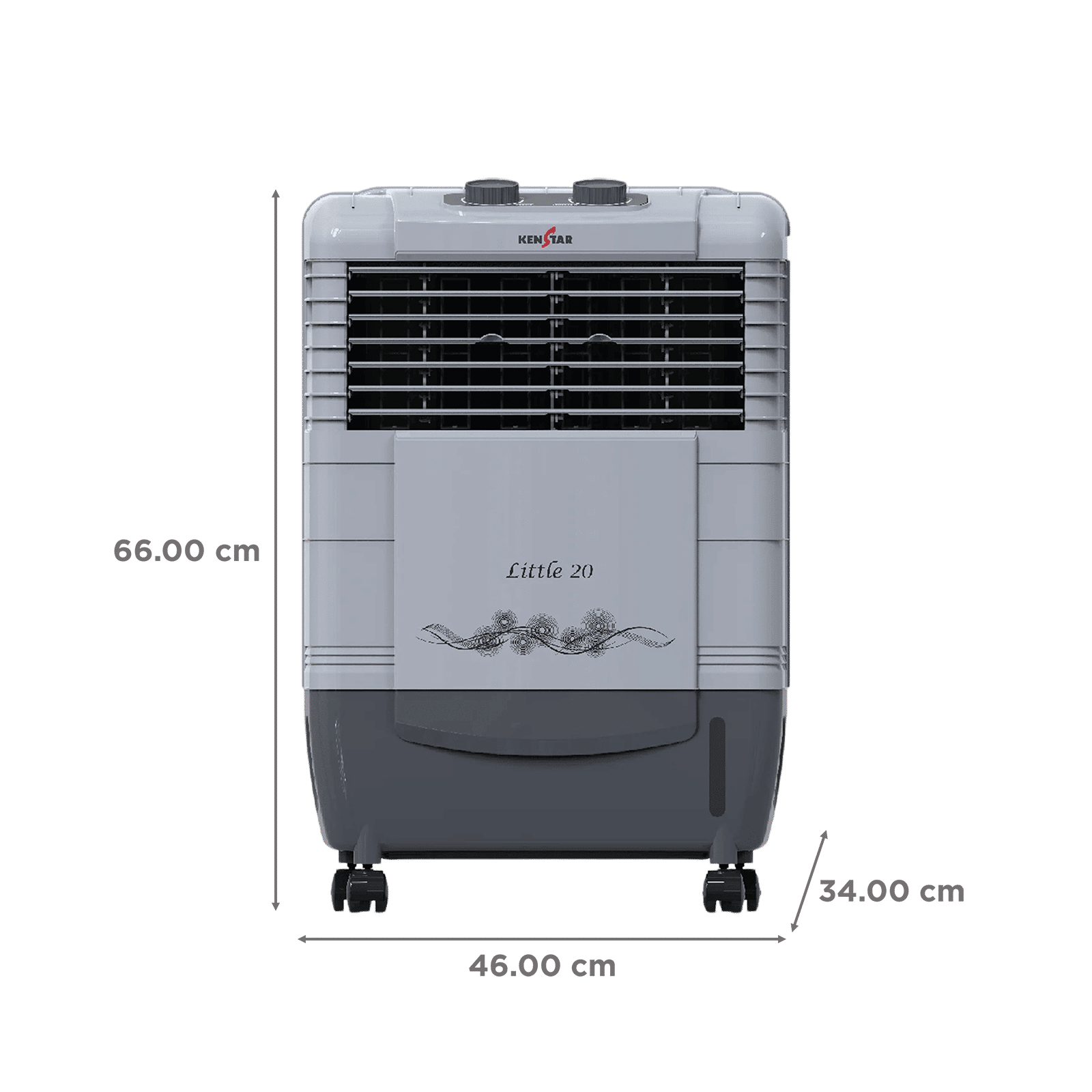KENSTAR Little HC 20 Litres Personal Air Cooler with Quadra Flow Technology (Dust Filter, Grey) KENSTAR Little HC 20 Litres Personal Air Cooler with Quadra Flow Technology (Dust Filter, Grey)_2