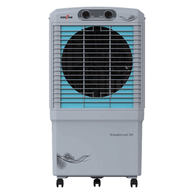 KENSTAR Wondercool HC 110 Litres Desert Air Cooler with Quadra Flow Technology (Invertible Compatible, Grey & Blue)