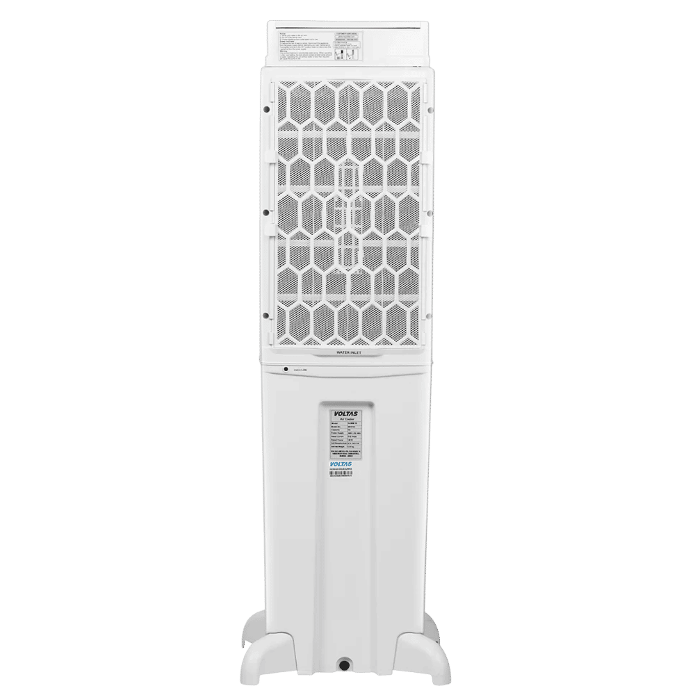 VOLTAS Slimm 35 Litres Tower Air Cooler with Ice Chamber (Auto Swing, White & Grey) VOLTAS Slimm 35 Litres Tower Air Cooler with Ice Chamber (Auto Swing, White & Grey)_5