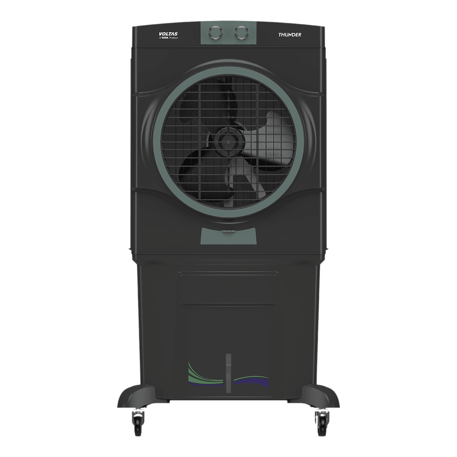 VOLTAS Thunder 85 Litres Desert Air Cooler with Thermal Overload Protection (3 Speed Control, Dark Grey) VOLTAS Thunder 85 Litres Desert Air Cooler with Thermal Overload Protection (3 Speed Control, Dark Grey)_1