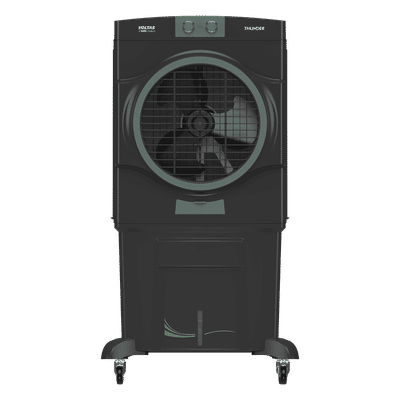 VOLTAS Thunder 110 Litres Desert Air Cooler with Thermal Overload Protection (3 Speed Control, Dark Grey)