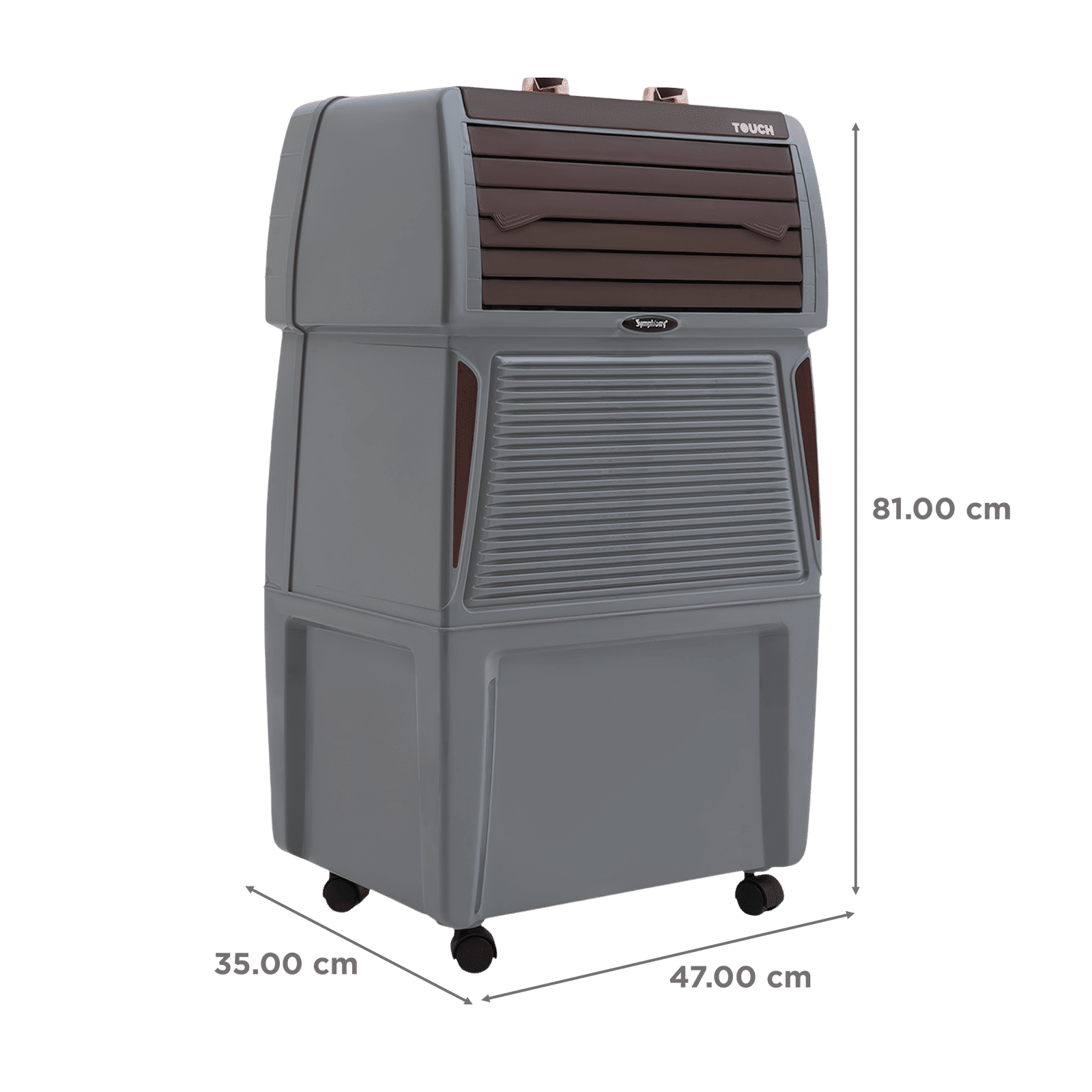 Symphony Touch 40 Litres Desert Air Cooler with CFD Technology (Inverter Compatible, Grey & Brown) Symphony Touch 40 Litres Desert Air Cooler with CFD Technology (Inverter Compatible, Grey & Brown)_2