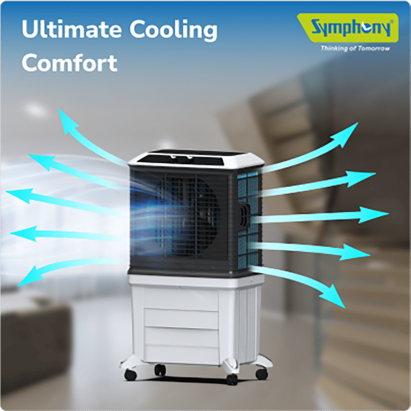 Symphony Arctic Circle 120 Litres Desert Air Cooler with i-Pure+ Technology (Inverter Compatible, Grey & Black)_7