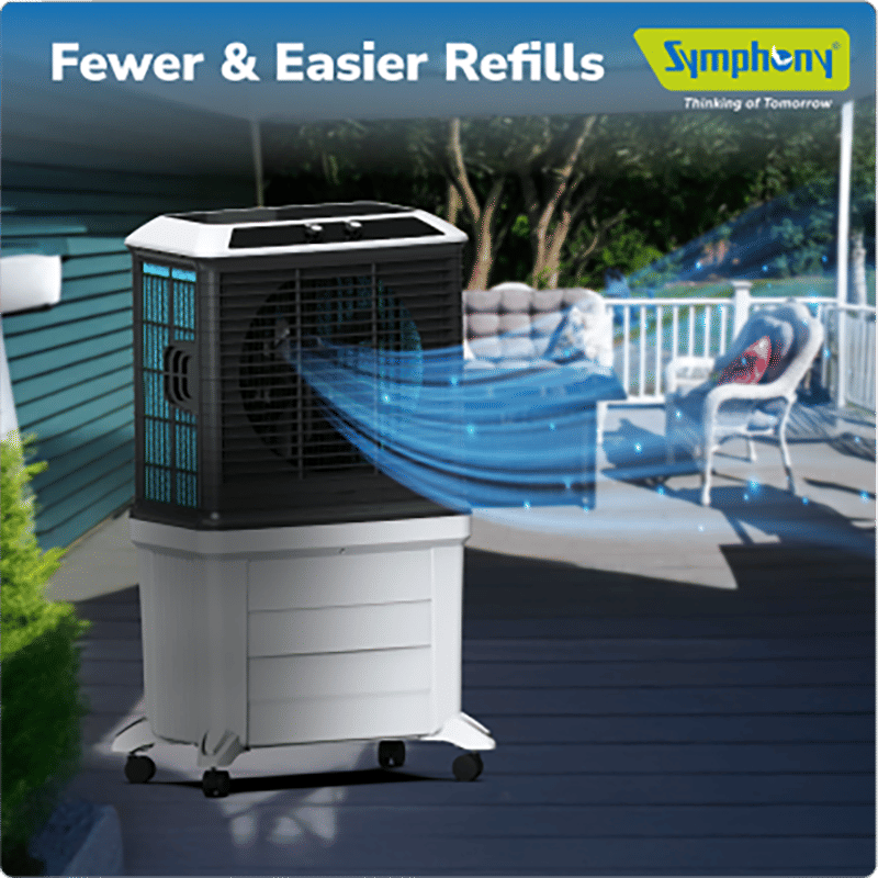 Symphony Arctic Circle 120 Litres Desert Air Cooler with i-Pure+ Technology (Inverter Compatible, Grey & Black)_8