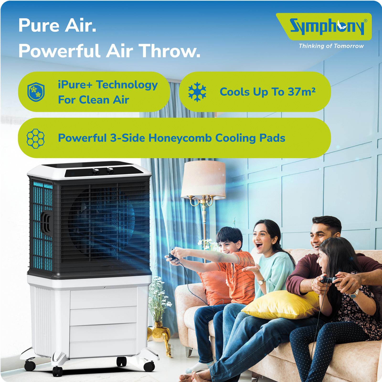 Symphony Arctic Circle 120 Litres Desert Air Cooler with i-Pure+ Technology (Inverter Compatible, Grey & Black)_11