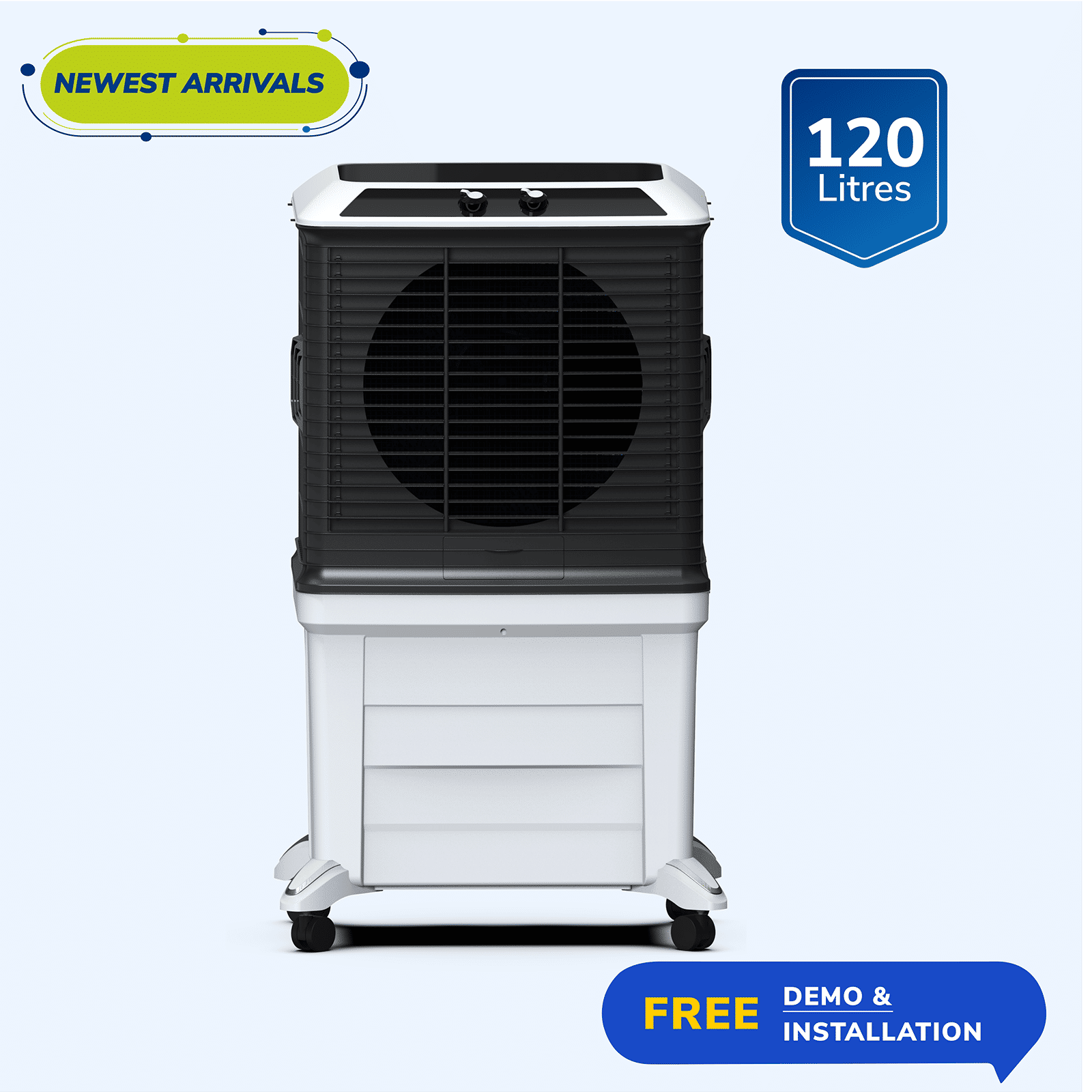 Symphony Arctic Circle 120 Litres Desert Air Cooler with i-Pure+ Technology (Inverter Compatible, Grey & Black)_6