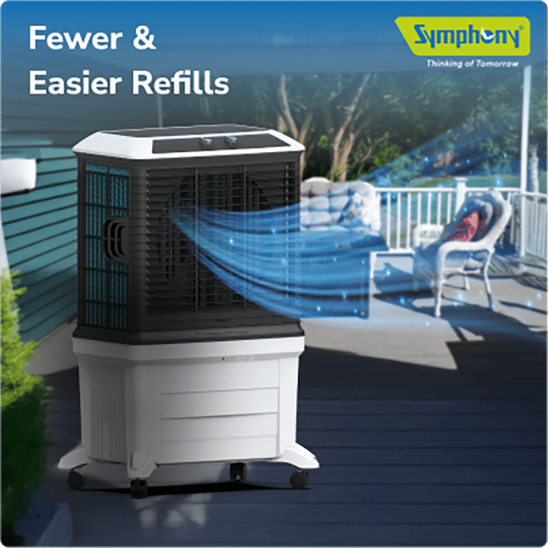 Symphony Arctic Circle 100 Litres Desert Air Cooler with i-Pure+ Technology (Inverter Compatible, Grey & Black) Symphony Arctic Circle 100 Litres Desert Air Cooler with i-Pure+ Technology (Inverter Compatible, Grey & Black)_12
