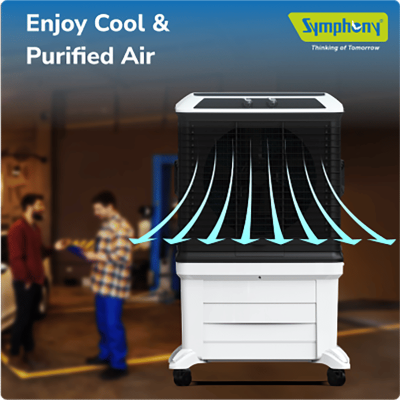 Symphony Arctic Circle 100 Litres Desert Air Cooler with i-Pure+ Technology (Inverter Compatible, Grey & Black) Symphony Arctic Circle 100 Litres Desert Air Cooler with i-Pure+ Technology (Inverter Compatible, Grey & Black)_14