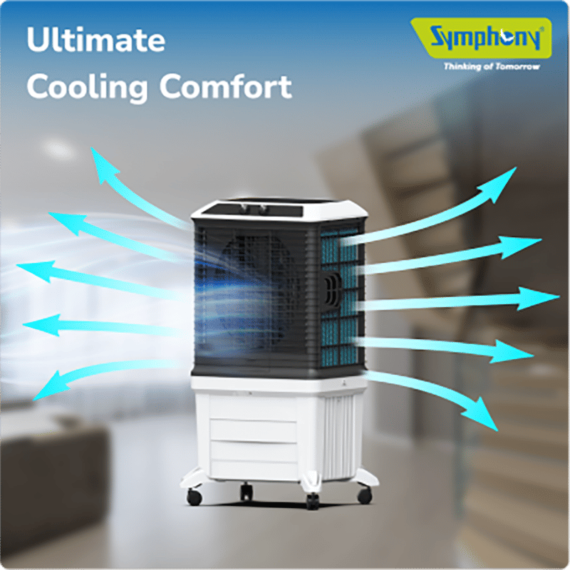 Symphony Arctic Circle 100 Litres Desert Air Cooler with i-Pure+ Technology (Inverter Compatible, Grey & Black) Symphony Arctic Circle 100 Litres Desert Air Cooler with i-Pure+ Technology (Inverter Compatible, Grey & Black)_19