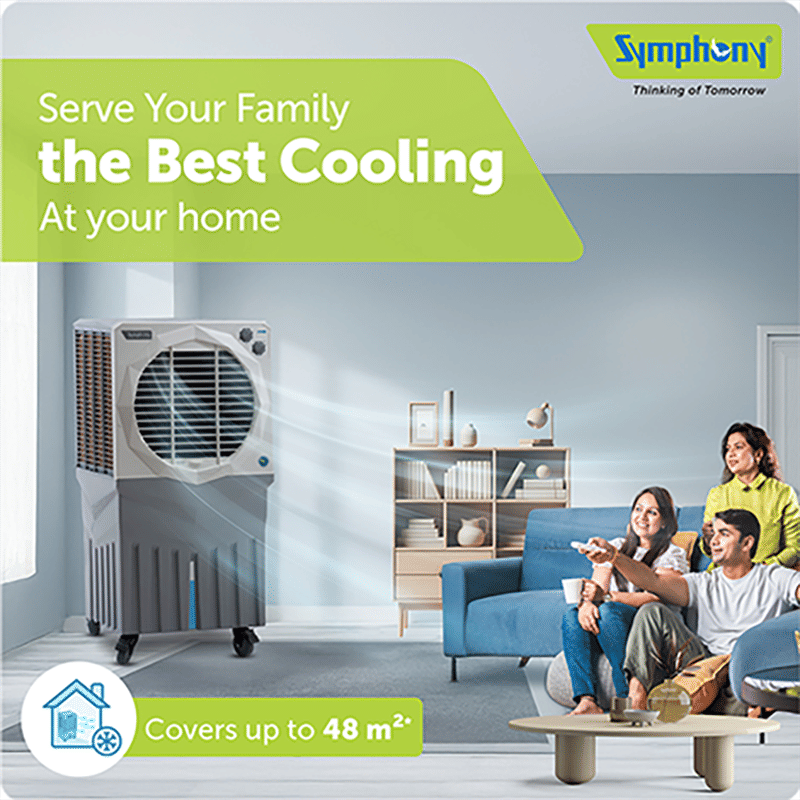 Symphony Jumbo 200EX 200 Litres Desert Air Cooler with CFD Technology (Inverter Compatible, White & Grey) Symphony Jumbo 200EX 200 Litres Desert Air Cooler with CFD Technology (Inverter Compatible, White & Grey)_9
