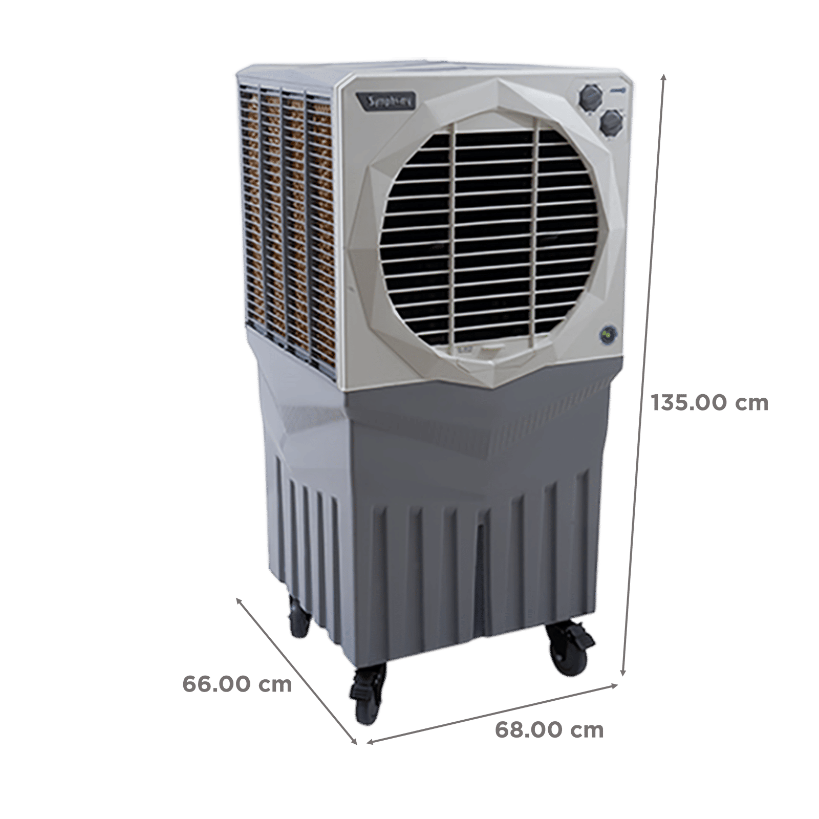 Symphony Jumbo 200EX 200 Litres Desert Air Cooler with CFD Technology (Inverter Compatible, White & Grey) Symphony Jumbo 200EX 200 Litres Desert Air Cooler with CFD Technology (Inverter Compatible, White & Grey)_2
