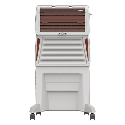 Symphony Touch 50 Litres Desert Air Cooler with Fully Closable Louvers (CFD Technology, White)