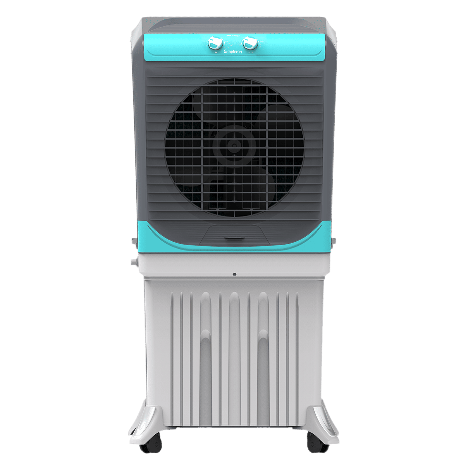Symphony Maxwind 120EX 120 Litres Desert Air Cooler with CFD Technology (Inverter Compatible, Grey & Blue)_1