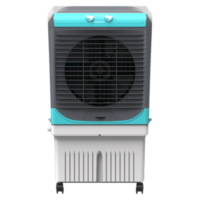 Symphony Maxwind 80EX 80 Litres Desert Air Cooler with CFD Technology (Inverter Compatible, Grey & Blue)