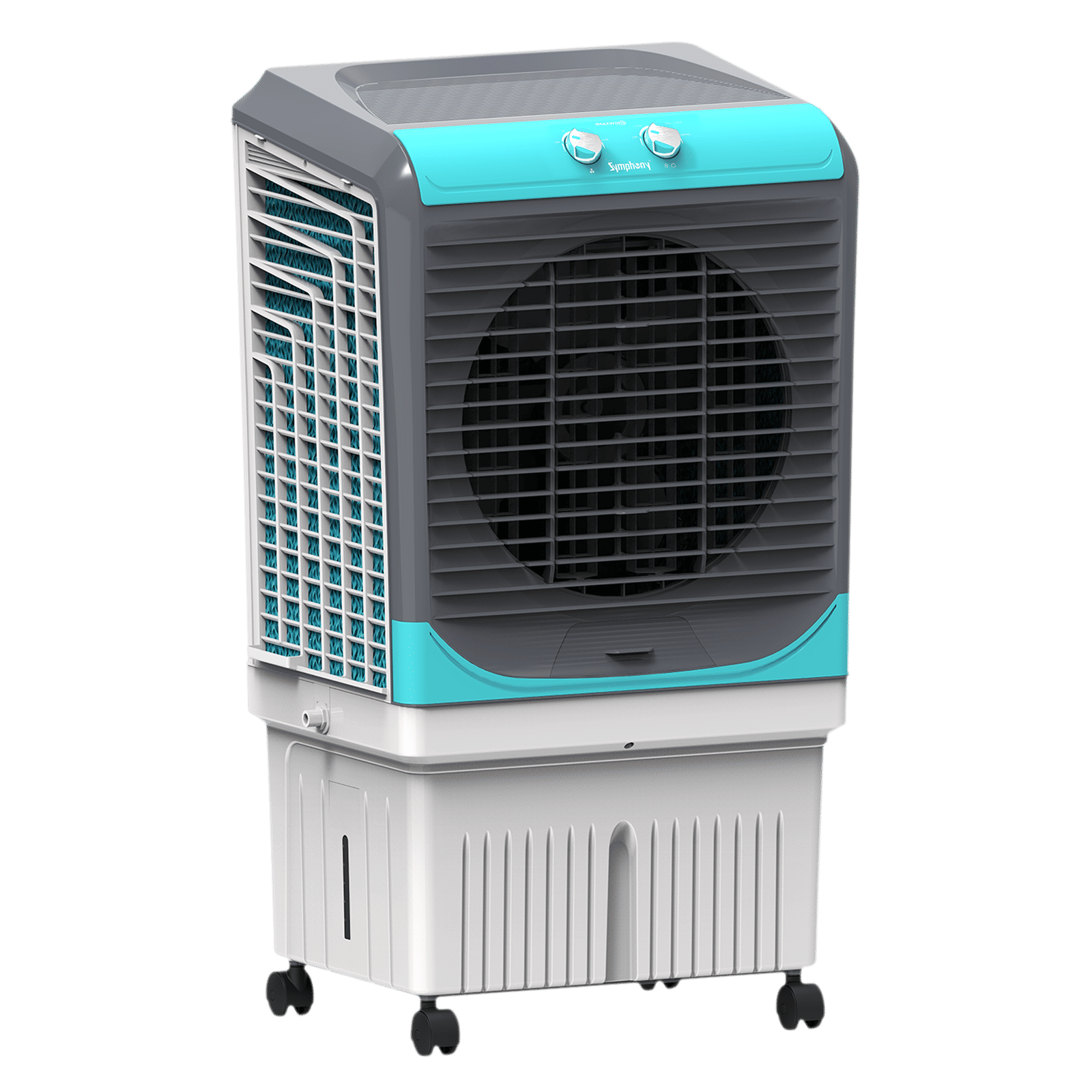 Symphony Maxwind 80XL+ 80 Litres Desert Air Cooler with CFD Technology (Inverter Compatible, Grey & Blue)_5