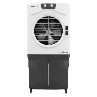 HAVELLS KoolAire 115 Litres Desert Air Cooler with Thermal Overload Protection (Inverter Compatible, White & Grey)