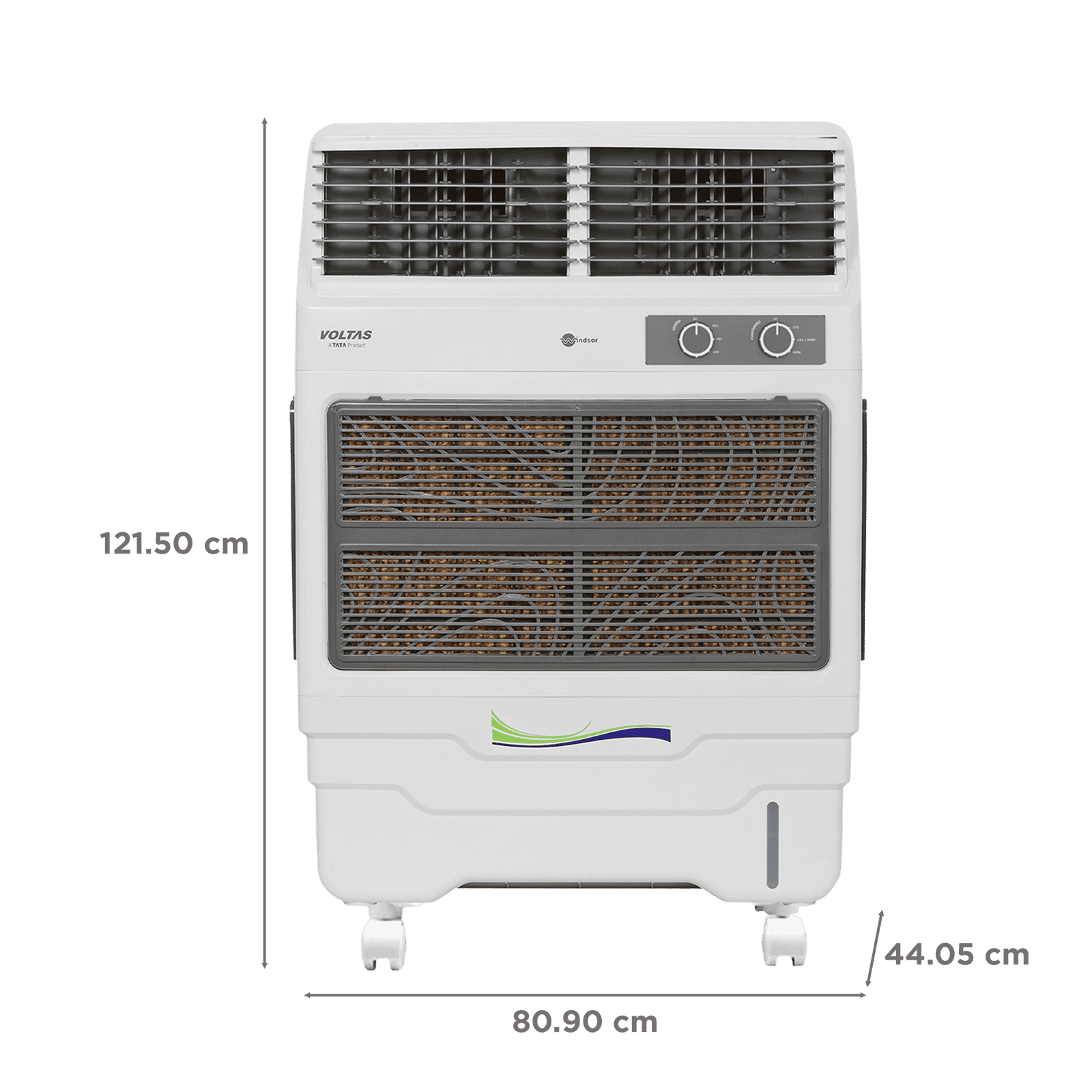 VOLTAS Windsor 85 Litres Room Air Cooler with Thermal Overload Protection (3 Speed Control, White & Grey) VOLTAS Windsor 85 Litres Room Air Cooler with Thermal Overload Protection (3 Speed Control, White & Grey)_2