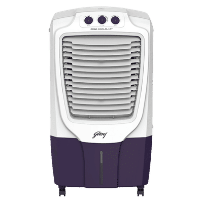 Godrej CoolBlast 87 Litres Desert Air Cooler with Ice Drip Technology (Thermal Overload Protection, White & Purple)