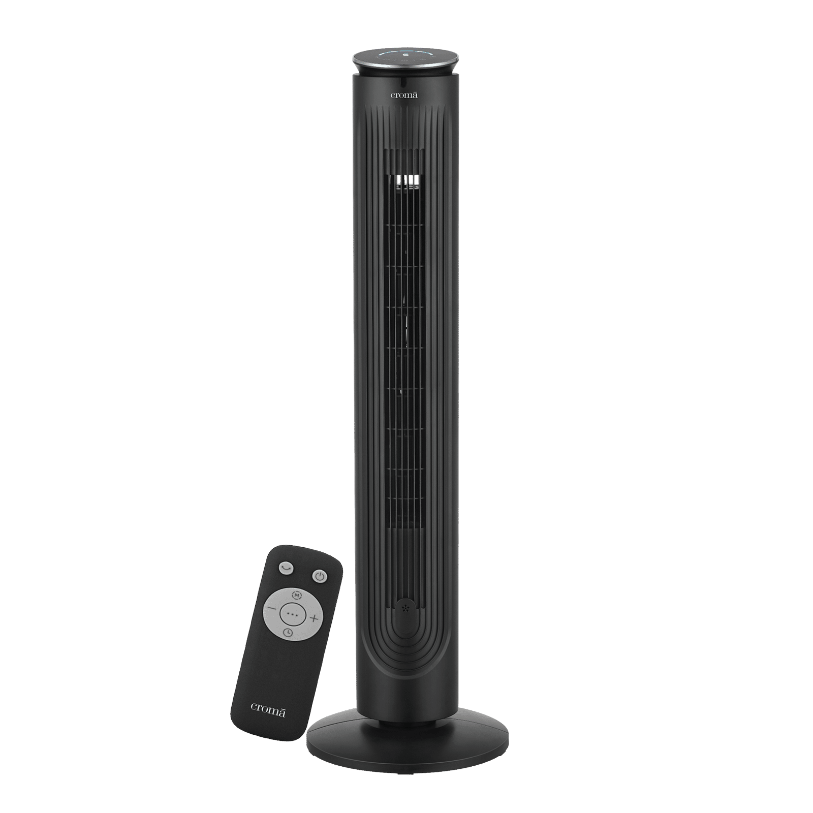 Croma Bladeless 1500 m3/hr Air Delivery Tower Fan with Remote Control (5 Speed Settings, Black) Croma Bladeless 1500 m3/hr Air Delivery Tower Fan with Remote Control (5 Speed Settings, Black)_1