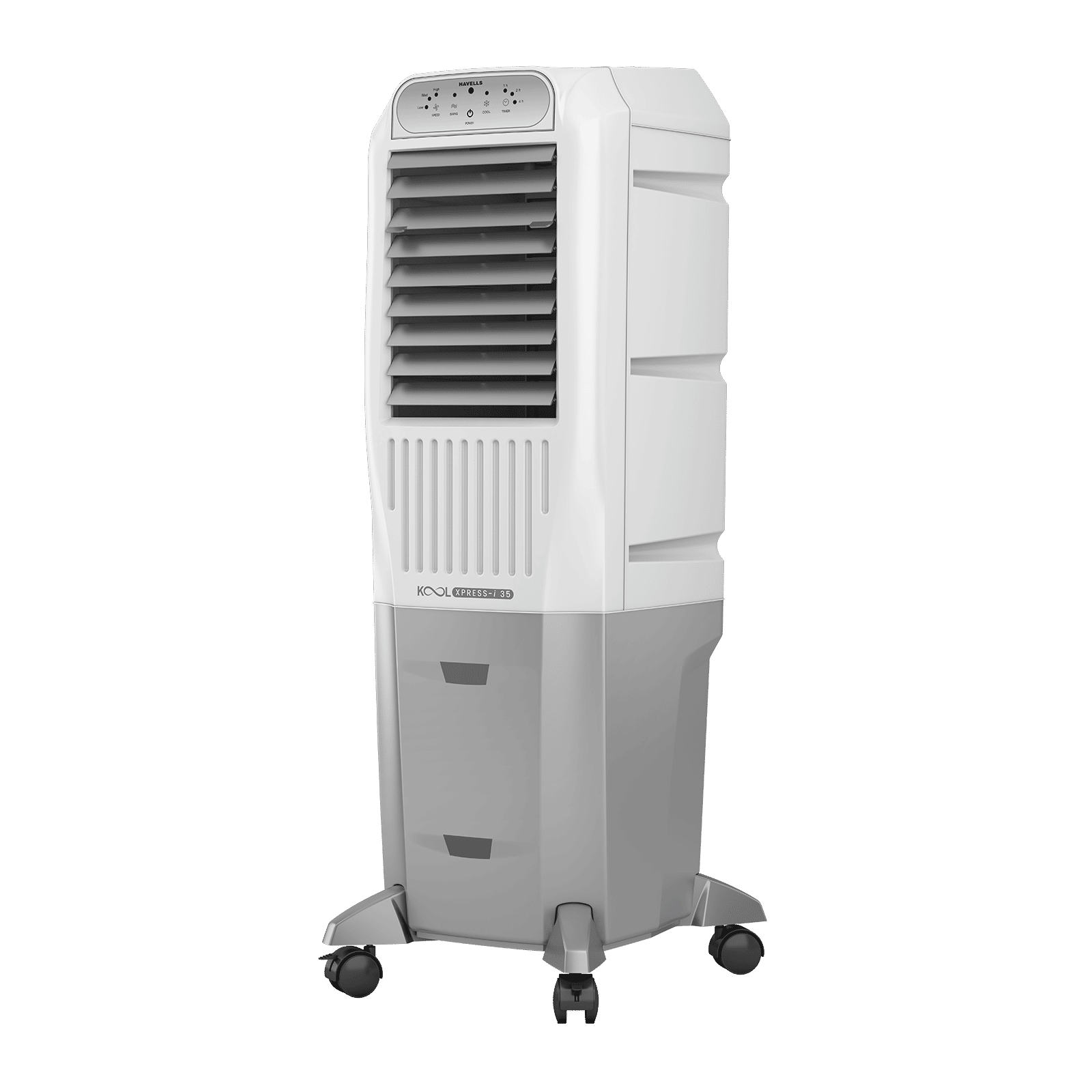 Havells Koolxpress i 35 Litres Tower Air Cooler with Low Water Alarm (Dual Flow Technology, White & Grey)_4