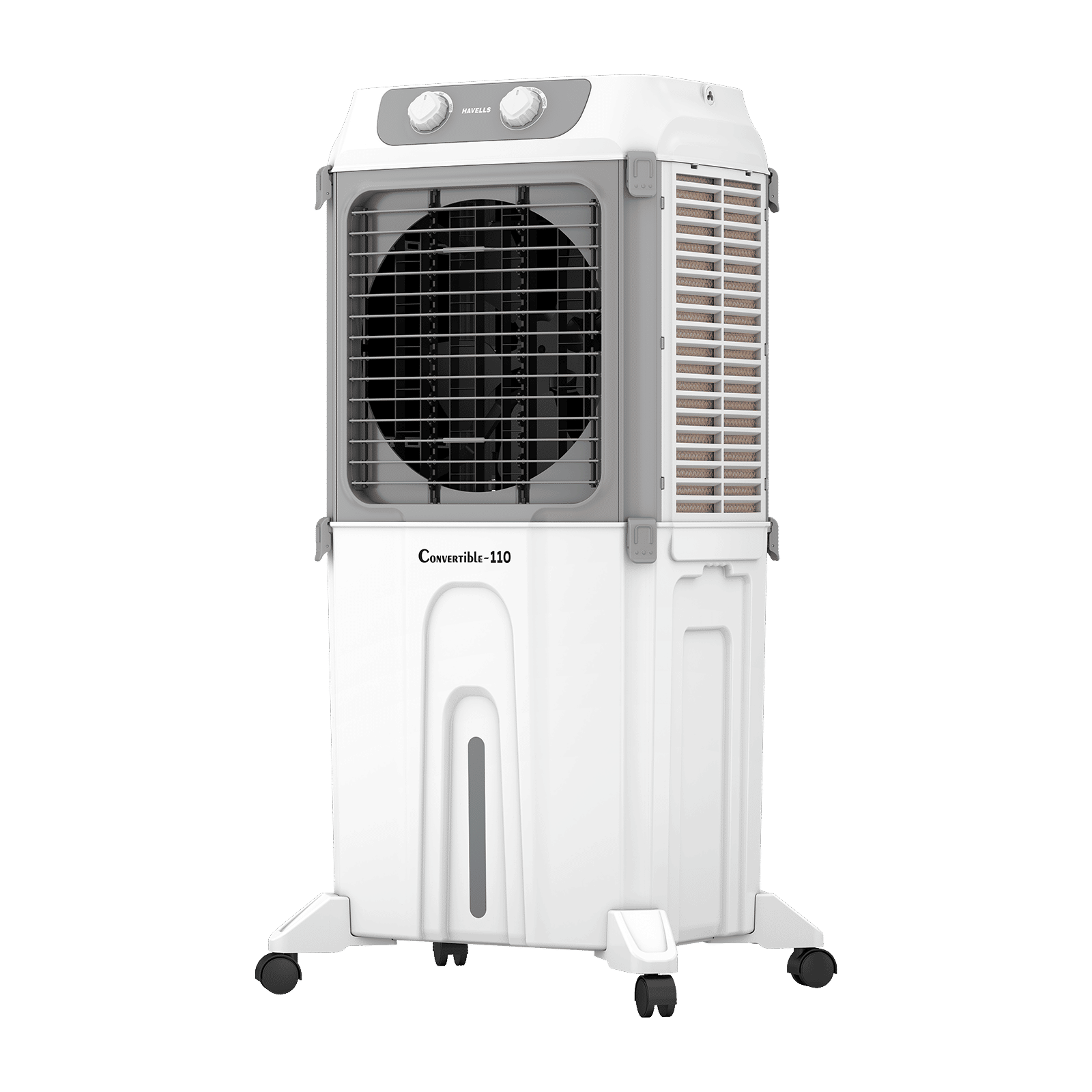 Havells Convertible 110 Litres Desert Air Cooler with Dual Flow Technology (Metal Blade Fan, White & Grey) Havells Convertible 110 Litres Desert Air Cooler with Dual Flow Technology (Metal Blade Fan, White & Grey)_9