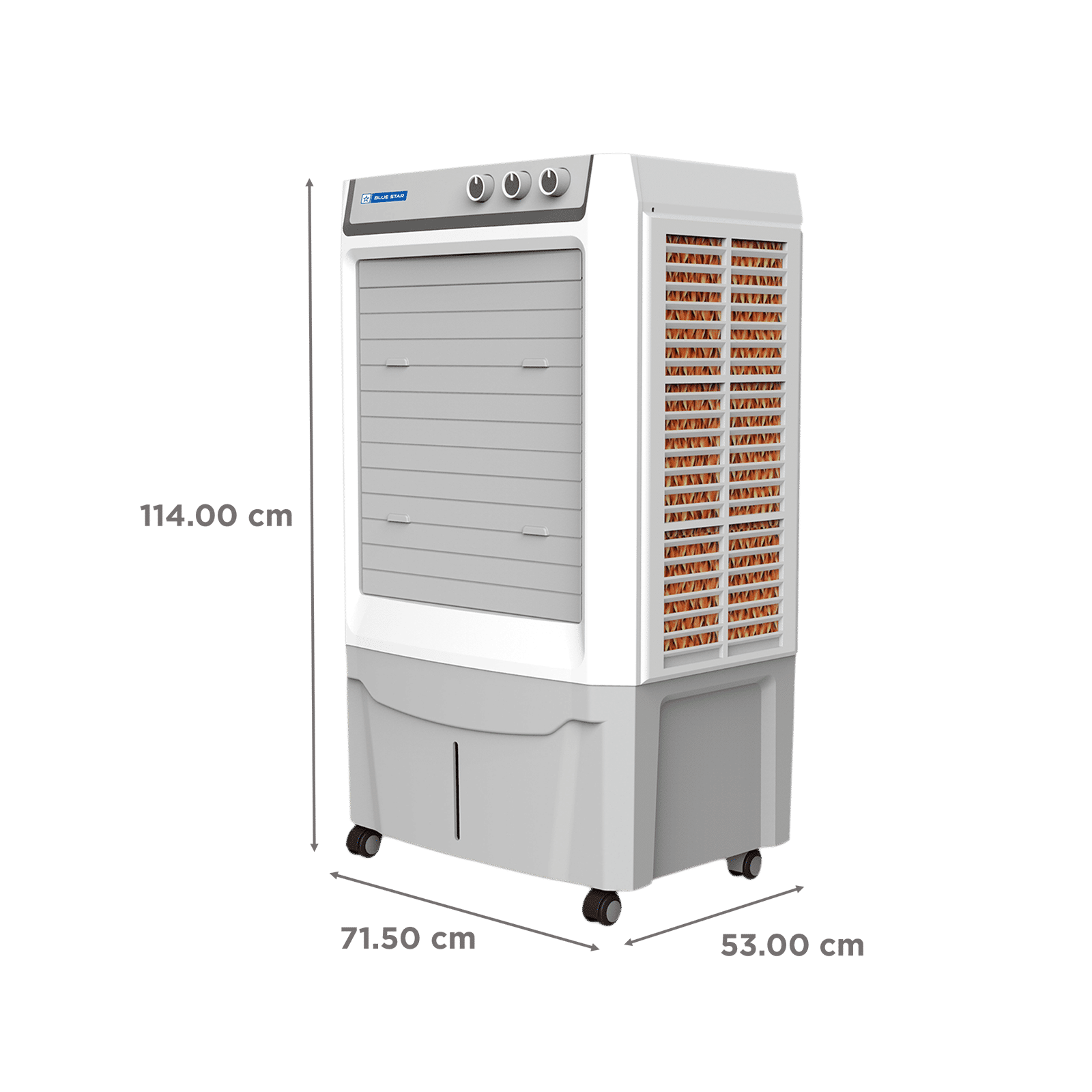 Blue Star Ventus 80 Litres Desert Air Cooler with Anti-Microbial Properties (Thermal Overload Protection, White & Cool Grey) Blue Star Ventus 80 Litres Desert Air Cooler with Anti-Microbial Properties (Thermal Overload Protection, White & Cool Grey)_2