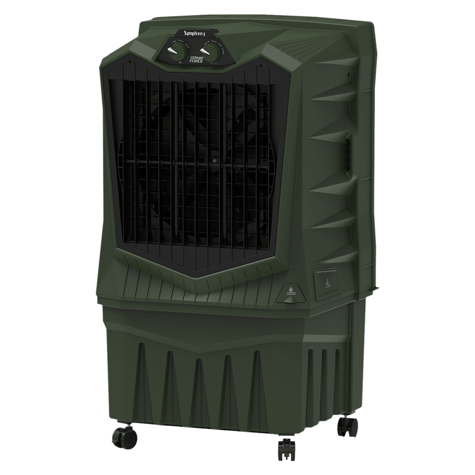 Symphony Air Force 95 Litres Desert Air Cooler with Auto Louver Movement (Inverter Compatible, Militry Green)_6