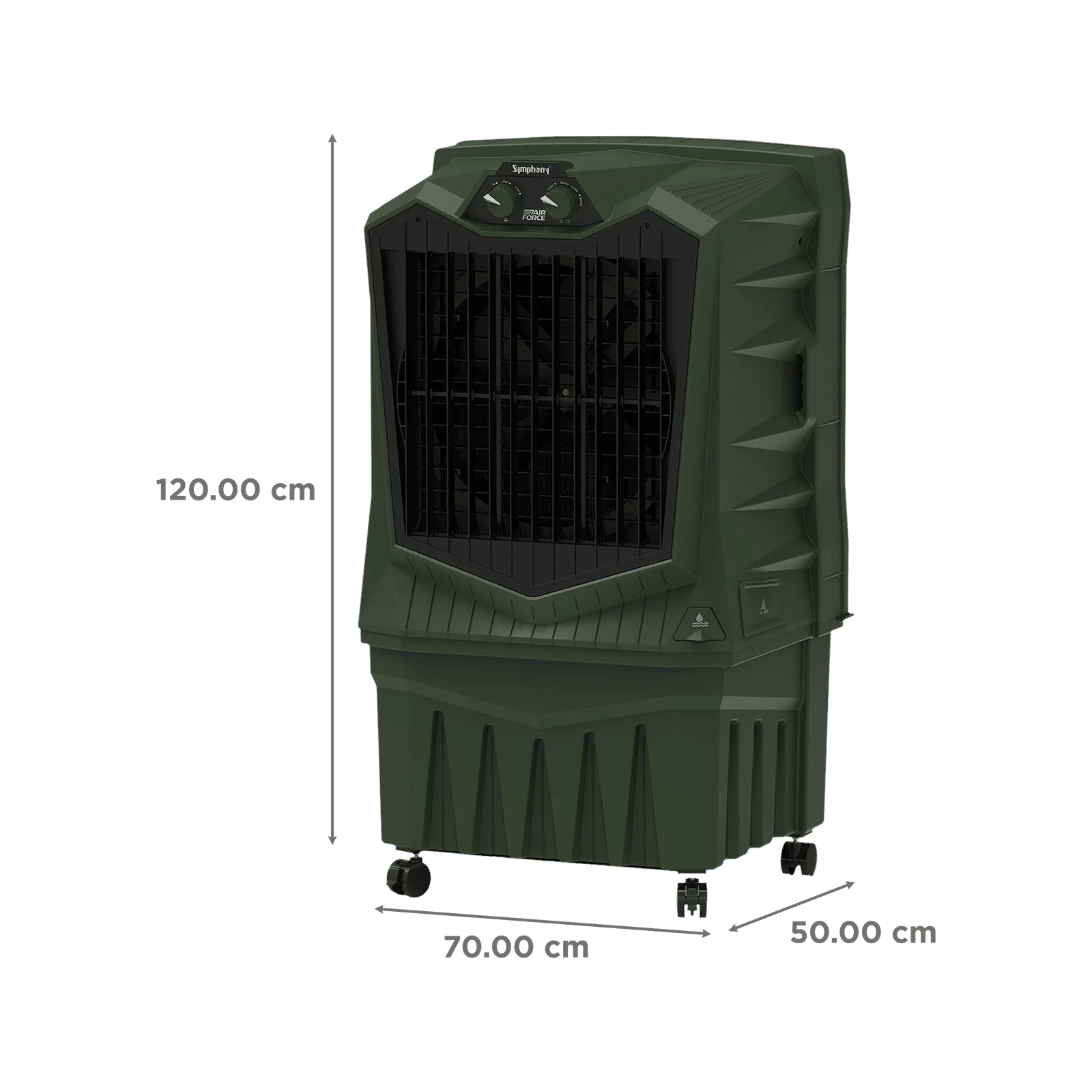 Symphony Air Force 95 Litres Desert Air Cooler with Auto Louver Movement (Inverter Compatible, Militry Green) Symphony Air Force 95 Litres Desert Air Cooler with Auto Louver Movement (Inverter Compatible, Militry Green)_2
