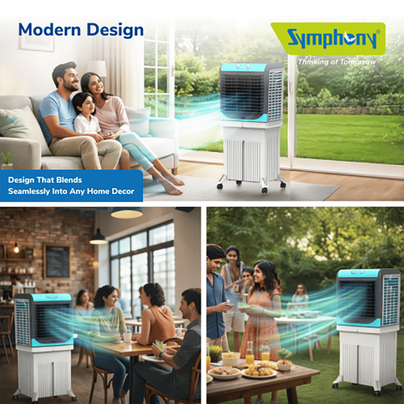 Symphony Maxwind 55 45 Litres Personal Air Cooler with Auto Louver Movement (Inverter Compatible, White & Grey)_10