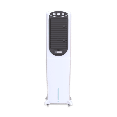 Blue Star PREMIA 50 Litres Tower Air Cooler with Thermal Overload Protection (Ice Chamber, White & Cool Grey)