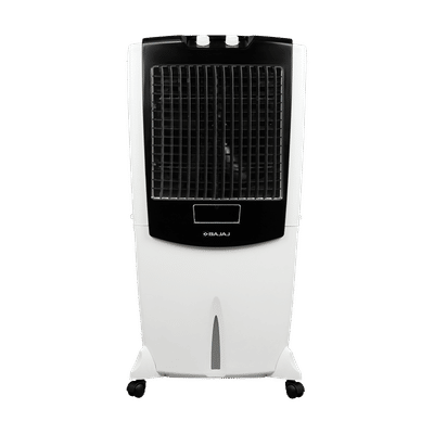 Bajaj Shield Series Mighty 122 Litres Desert Air Cooler with Turbo Fan Technology (Antibacterial Honeycomb Technology, White)