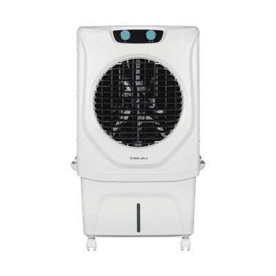 Bajaj Shield Series Chisel 74 Litres Desert Air Cooler with Turbo Fan Technology (4 Way Swing Deflection, White)