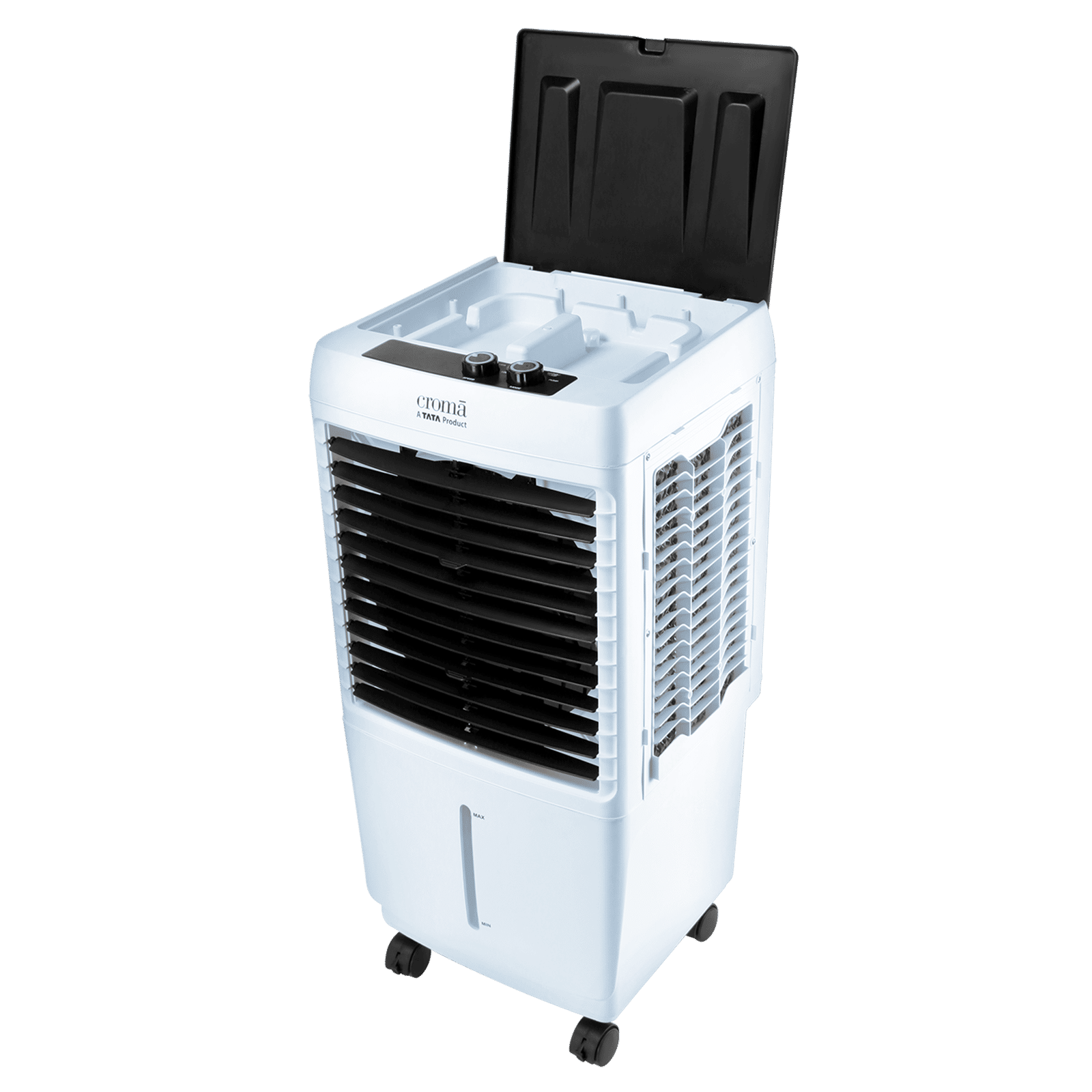 Croma 50 Litres Mini Desert Air Cooler with Ice Chamber (Antibacterial Honeycomb Pads, White) Croma 50 Litres Mini Desert Air Cooler with Ice Chamber (Antibacterial Honeycomb Pads, White)_8