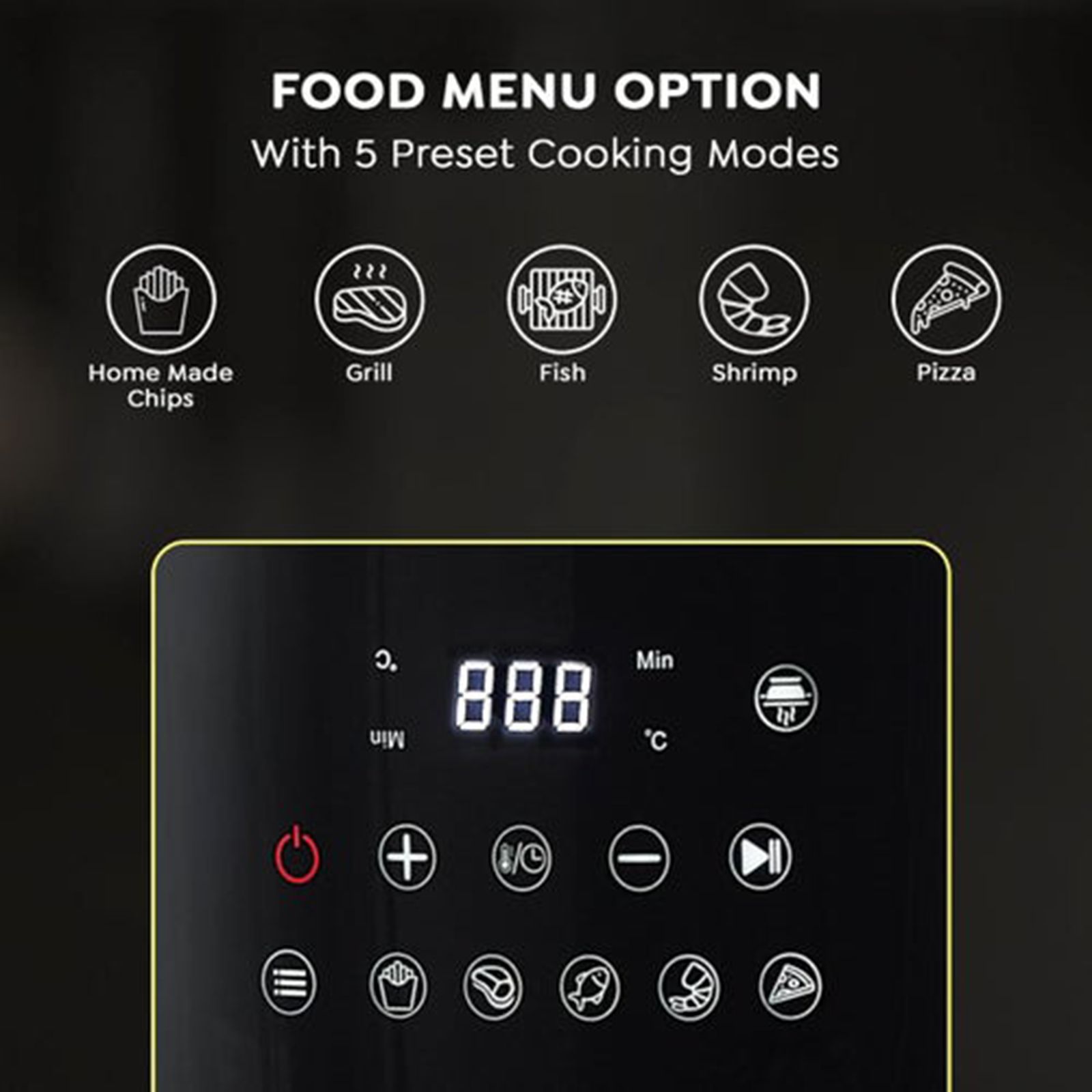 Prestige AirFlip 4.5L 1500 Watt Digital Air Fryer with 360 Degree View Glass Basket (Black)_7