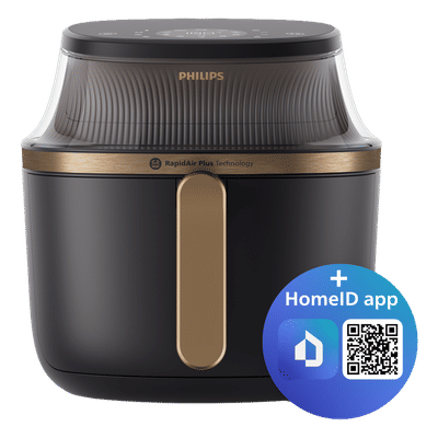 Philips 3000 Series 7.2L 2000 Watt Digital Air Fryer with RapidAir Plus Technology (Black & Copper)