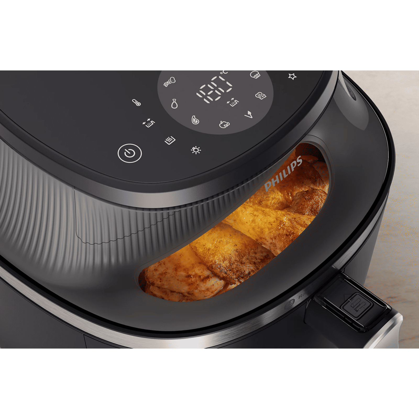 Philips 3000 Series 7.2L 2000 Watt Digital Air Fryer with RapidAir Plus Technology (Black & Copper) Philips 3000 Series 7.2L 2000 Watt Digital Air Fryer with RapidAir Plus Technology (Black & Copper)_11