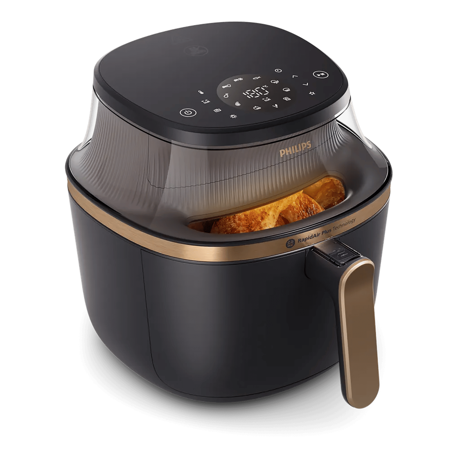 Philips 3000 Series 7.2L 2000 Watt Digital Air Fryer with RapidAir Plus Technology (Black & Copper) Philips 3000 Series 7.2L 2000 Watt Digital Air Fryer with RapidAir Plus Technology (Black & Copper)_6