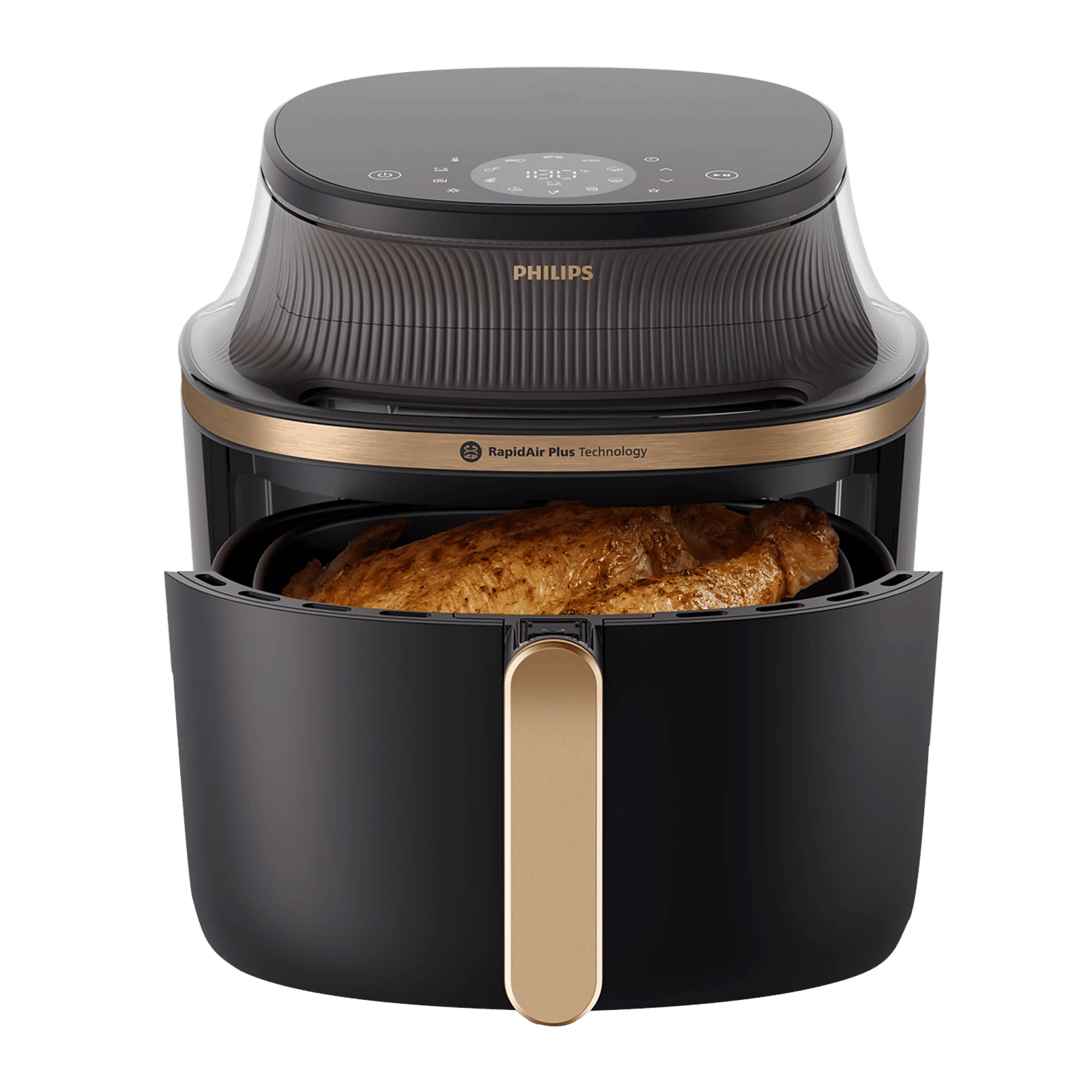 Philips 3000 Series 7.2L 2000 Watt Digital Air Fryer with RapidAir Plus Technology (Black & Copper) Philips 3000 Series 7.2L 2000 Watt Digital Air Fryer with RapidAir Plus Technology (Black & Copper)_7