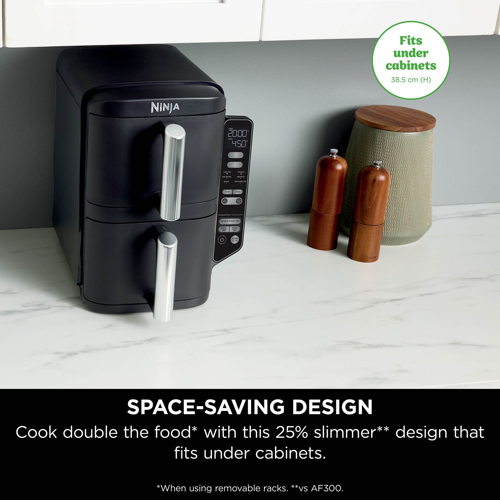 Ninja Double Stack 7.6L 2470 Watt Digital Air Fryer with Max Crisp Technology (Black) Ninja Double Stack 7.6L 2470 Watt Digital Air Fryer with Max Crisp Technology (Black)_6